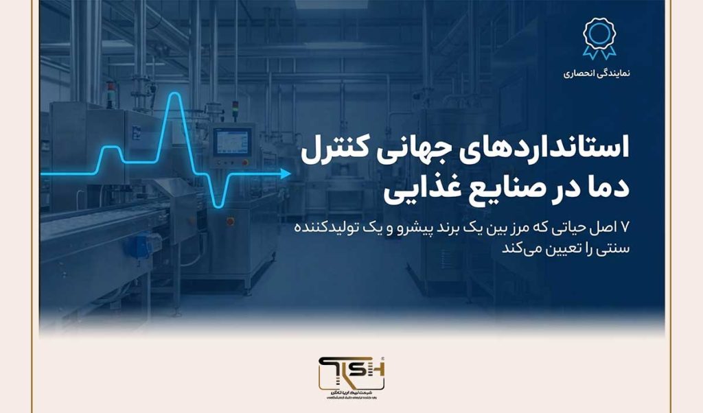 🌡️ استانداردهای جهانی کنترل دما در صنایع غذایی؛ 7 اصل حیاتی که هر برند معتبر باید بداند