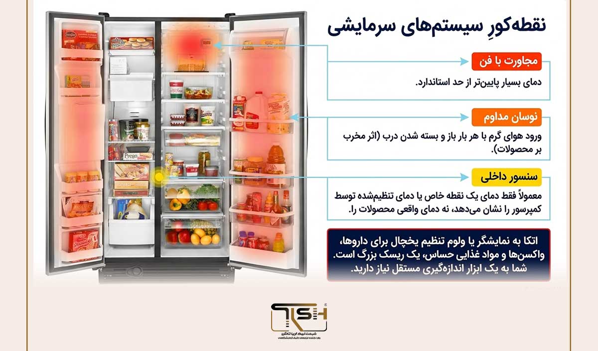 چرا اندازه‌گیری دمای یخچال و فریزر اهمیت دارد؟