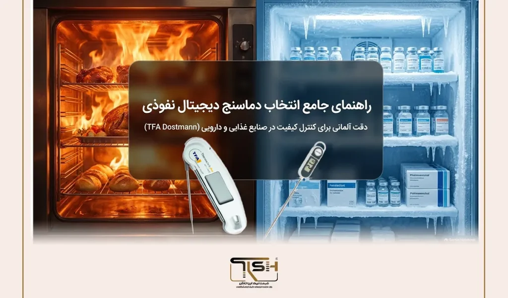 راهنمای انتخاب دماسنج دیجیتال نفوذی برای صنایع غذایی و دارویی