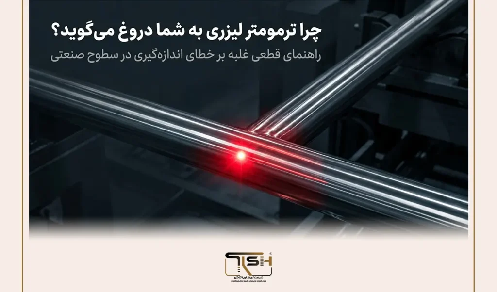 چرا ترمومتر لیزری دمای اشتباه نشان می‌دهد؟ راهنمای کامل ضریب تابش (Emissivity) و اندازه‌گیری دقیق